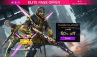 A random discount will be applied to the Season 50 Elite Pass (Image via Garena)